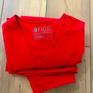 Red Figs Scrubs Catarina style in excellent condition size XXS